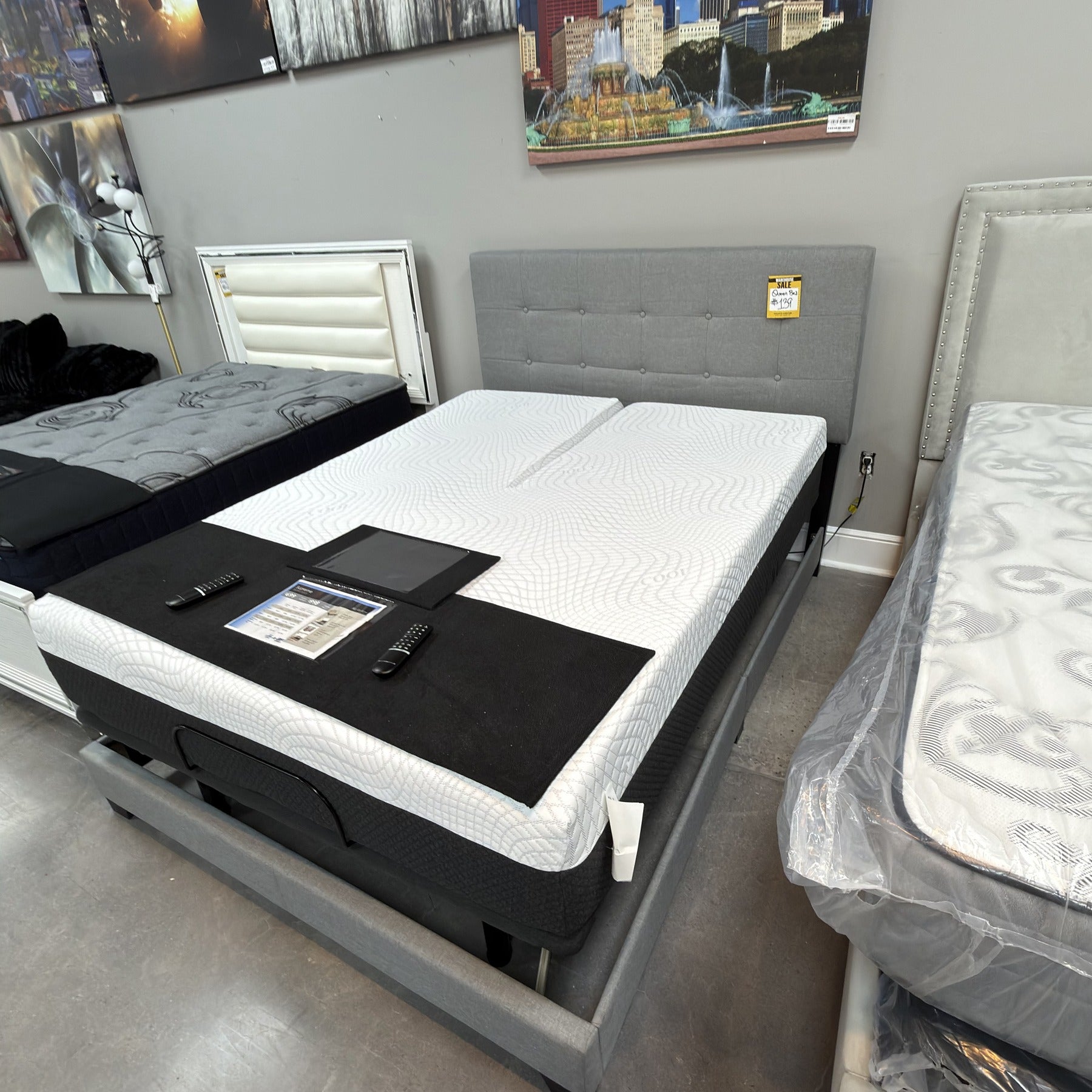Axis Charcoal Queen Bed