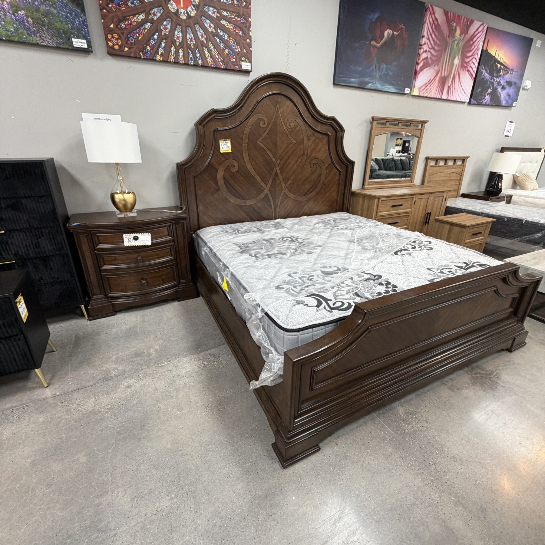 Belmont King Bed And Nightstand