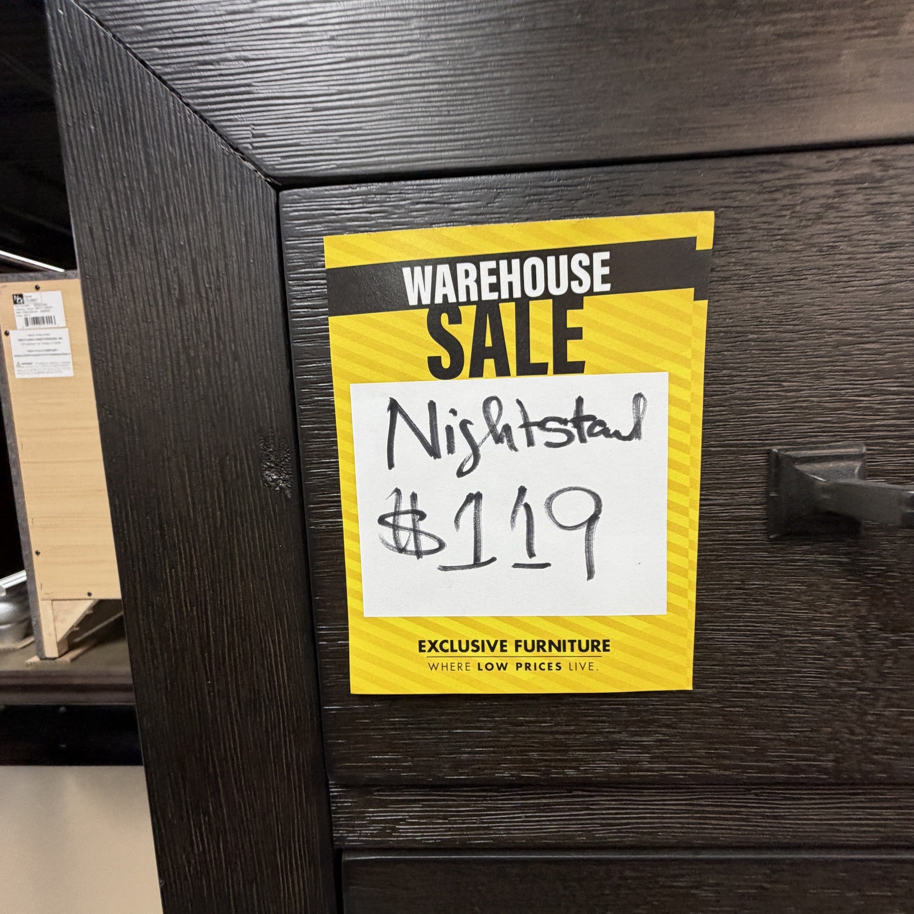 Charcoal Timber Nightstand