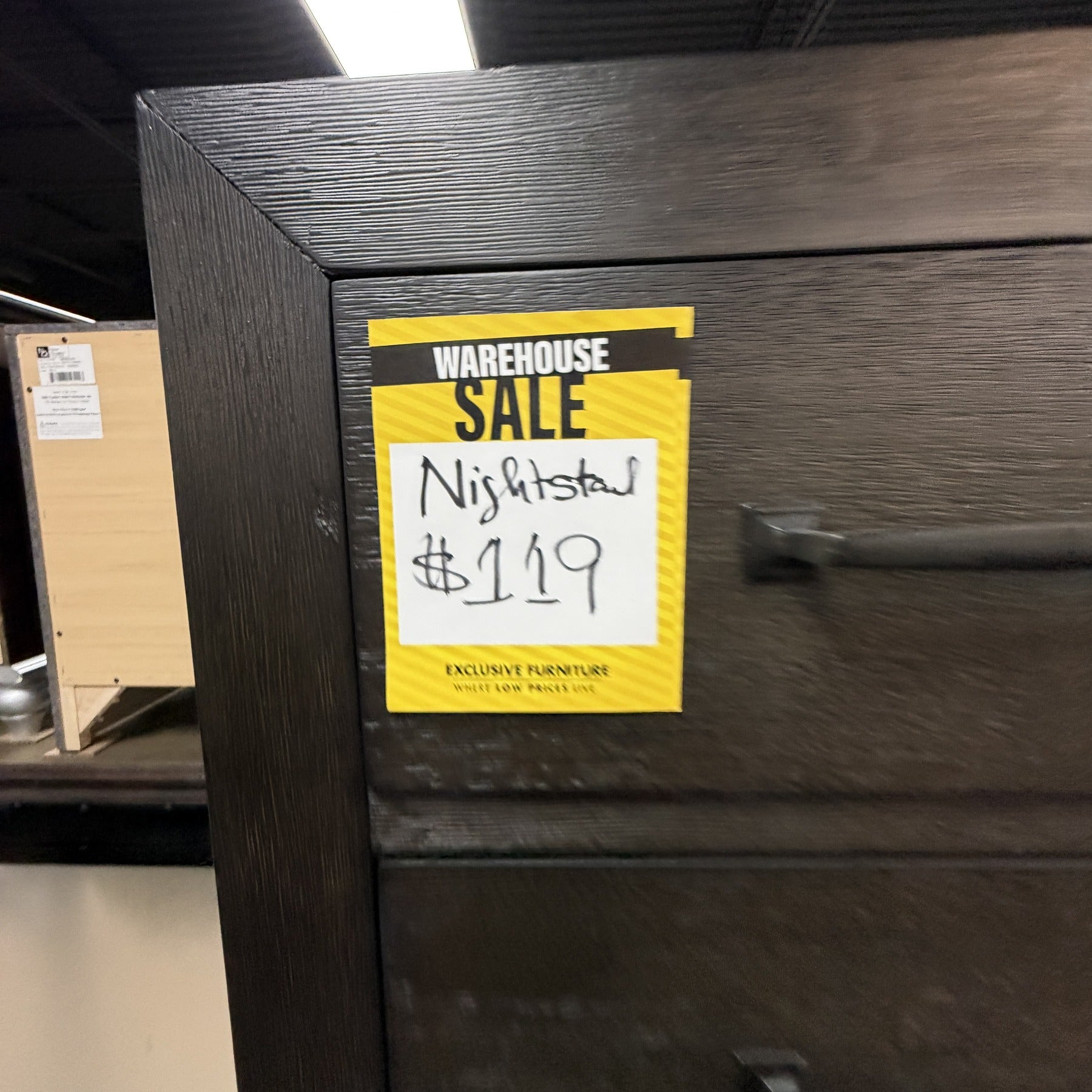 Charcoal Timber Nightstand