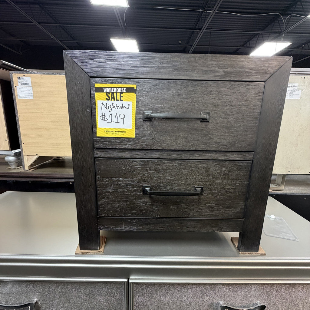 Charcoal Timber Nightstand