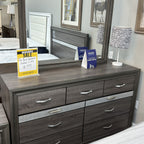 Ember Root Queen Bed, Dresser, Mirror, Nightstand