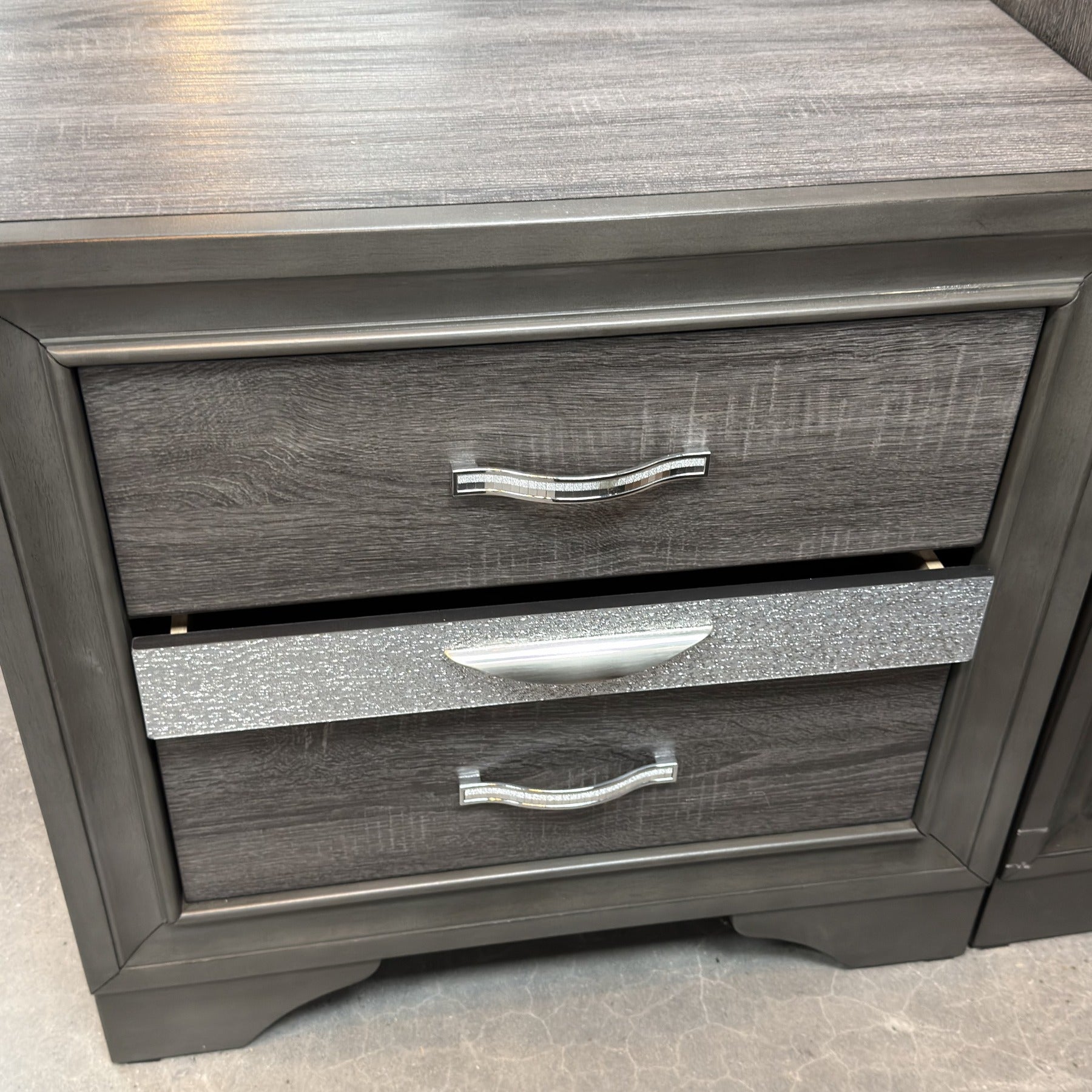 Ember Root Queen Bed, Dresser, Mirror, Nightstand