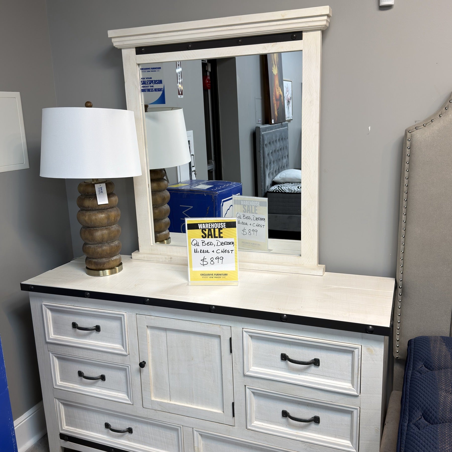 Frontier Milk White Queen Bedroom Set