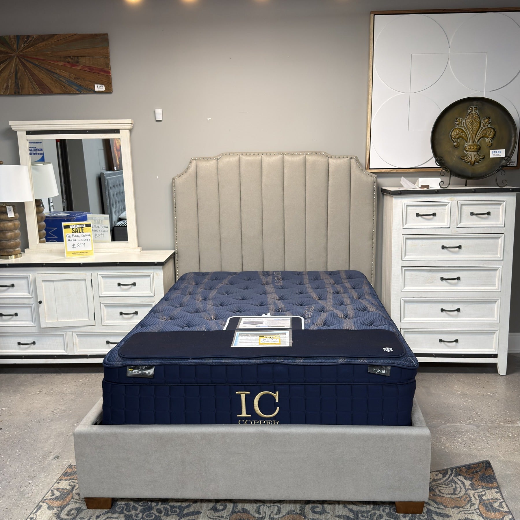 Frontier Milk White Queen Bedroom Set