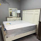 Lunar Plank Kind Bed, Dresser, Mirror