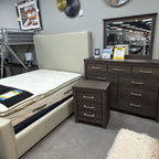 Opal Vault Queen Bed, Dresser, Mirror, Nightstand