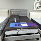 Plaza Studded Platform Queen Bed