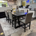 Mercer Charcoal Dining Table & 6 Chairs