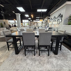 Mercer Charcoal Dining Table & 6 Chairs