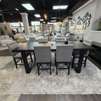 Mercer Charcoal Dining Table & 6 Chairs