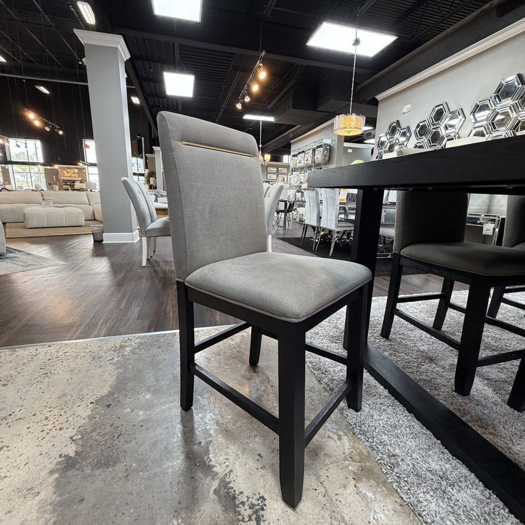Mercer Charcoal Dining Table & 6 Chairs