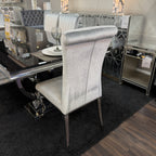 Noir Luxe Dining Table & 8 Chairs