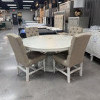 Oakridge Baluster Round Dining Table & 4 Chairs