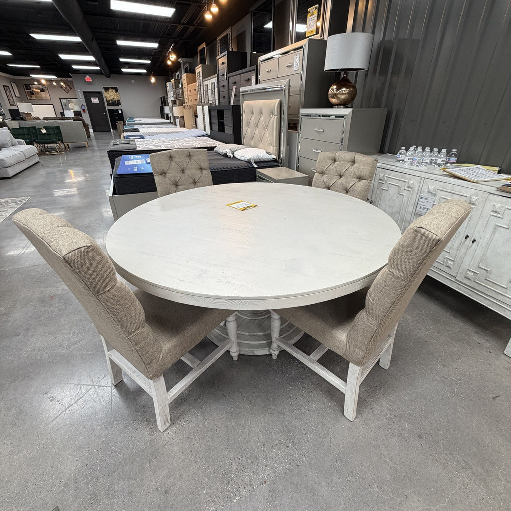 Oakridge Baluster Round Dining Table & 4 Chairs