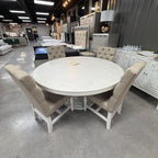Oakridge Baluster Round Dining Table & 4 Chairs
