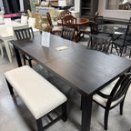 Sienna Grove Dining Table & 4 Chairs & Bench