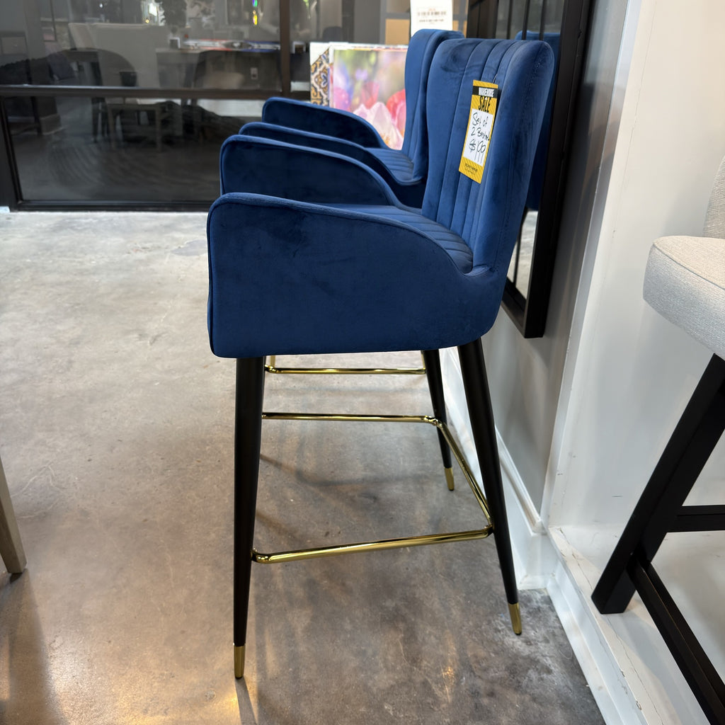 Velvet Royale Barstool Set