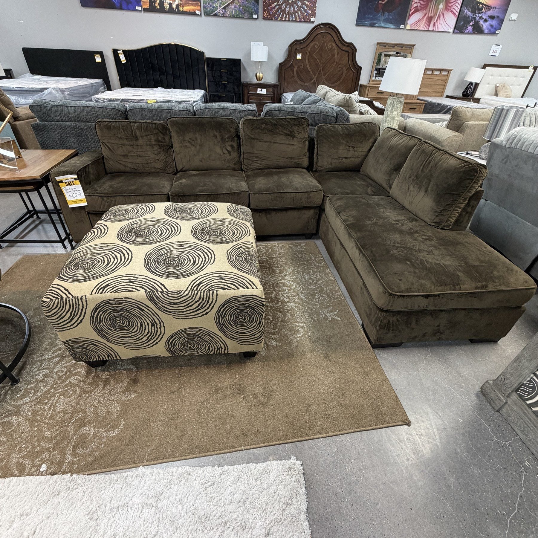 Artisan Sectional & Ottoman