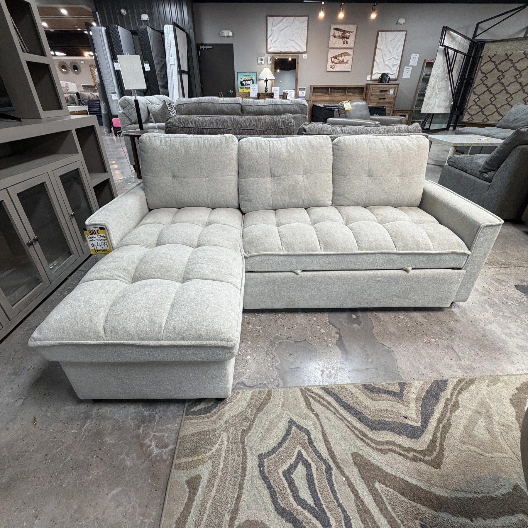 Ascent Sofa Chaise with Sleeper