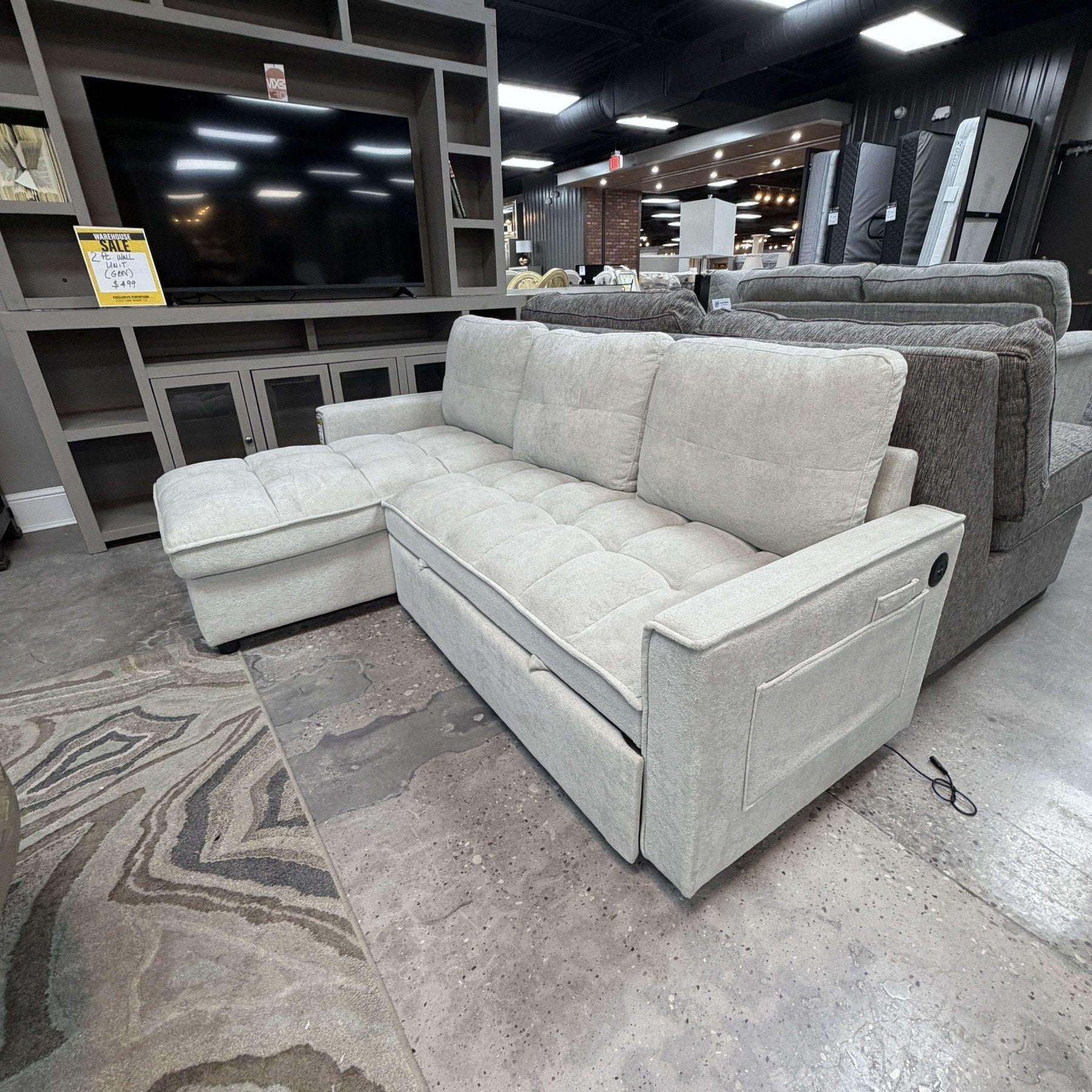 Ascent Sofa Chaise with Sleeper
