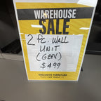 Avalon Two Piece Wall Unit