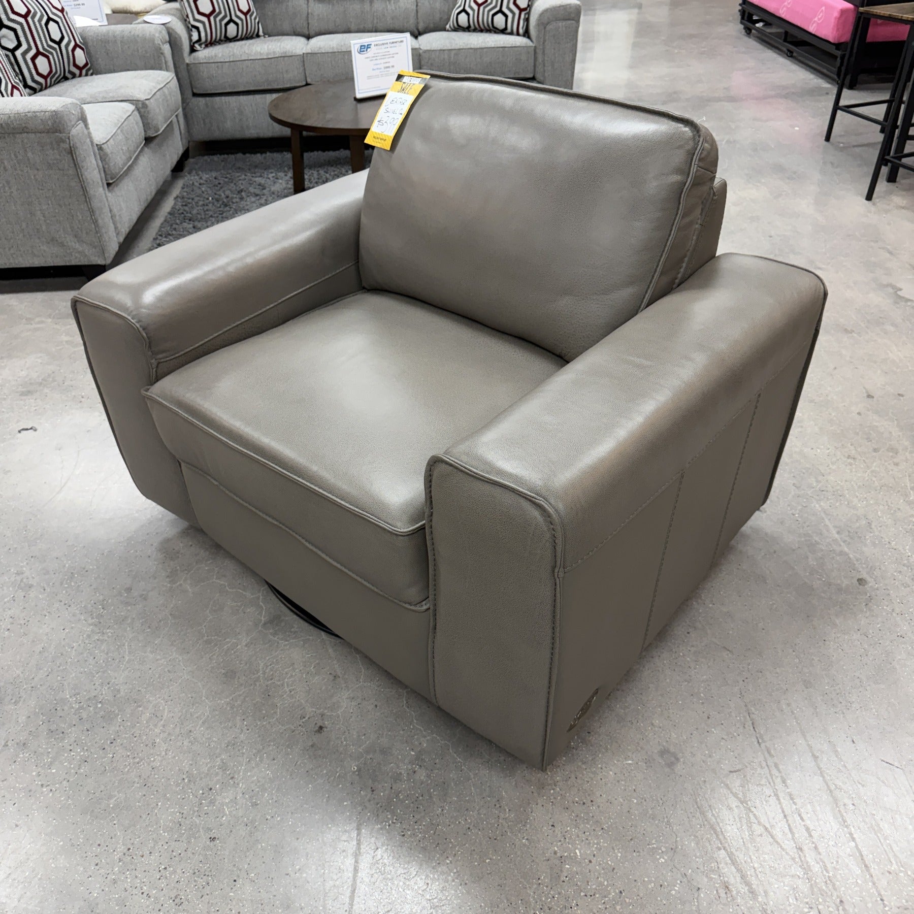 Belmont Leather Swivel Chair