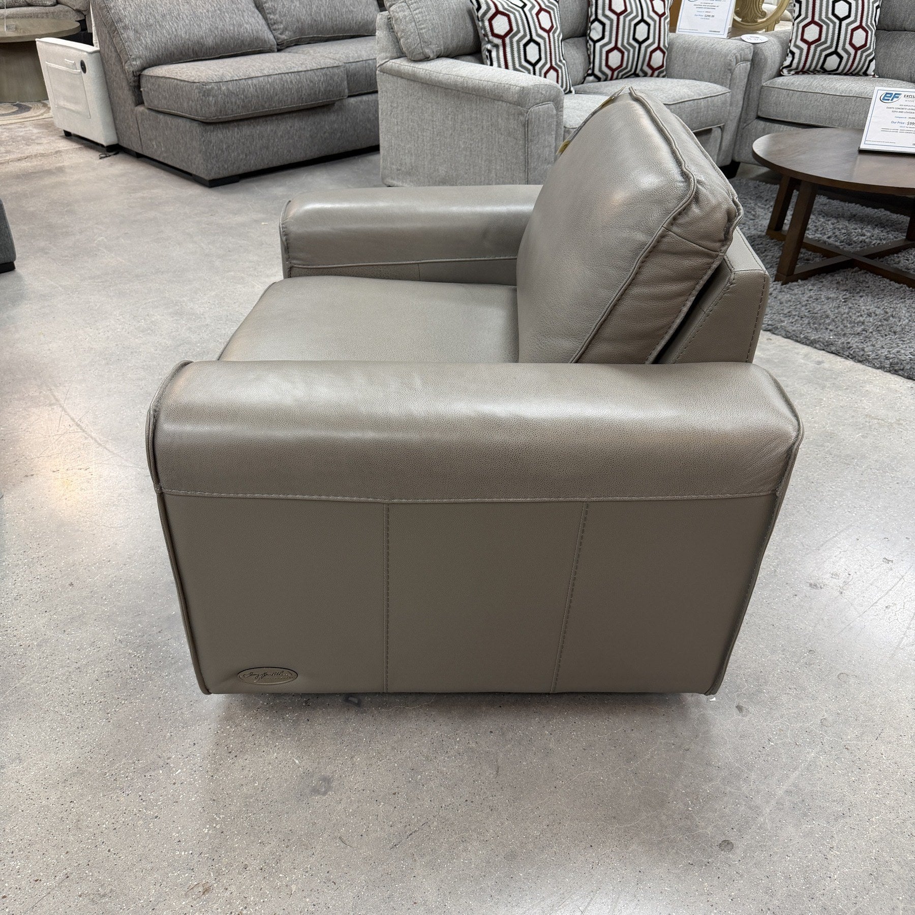 Belmont Leather Swivel Chair