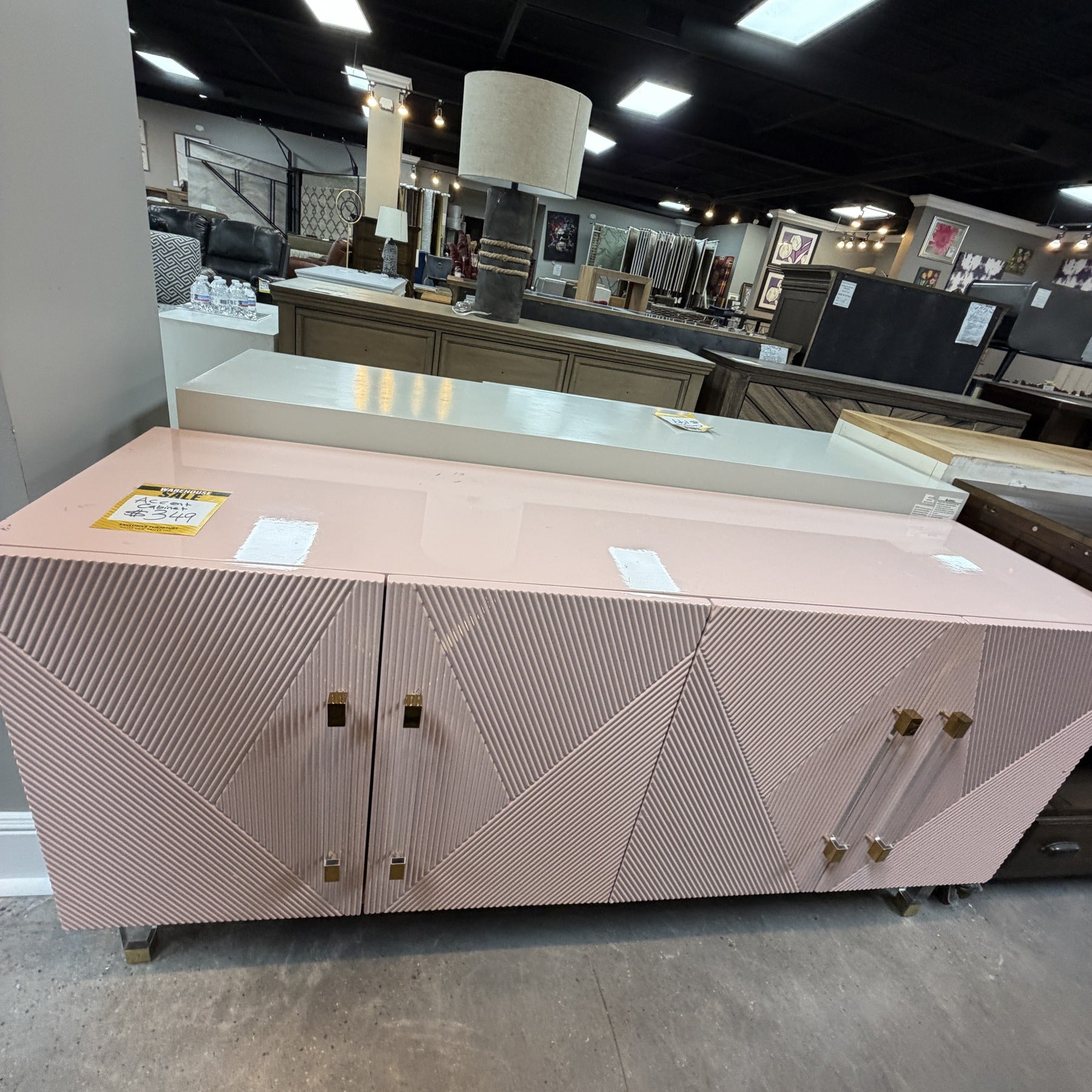 Blush High Accent Cabinet