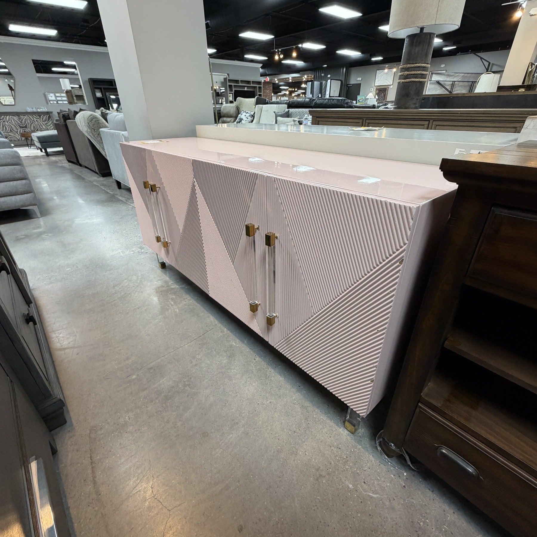 Blush High Accent Cabinet