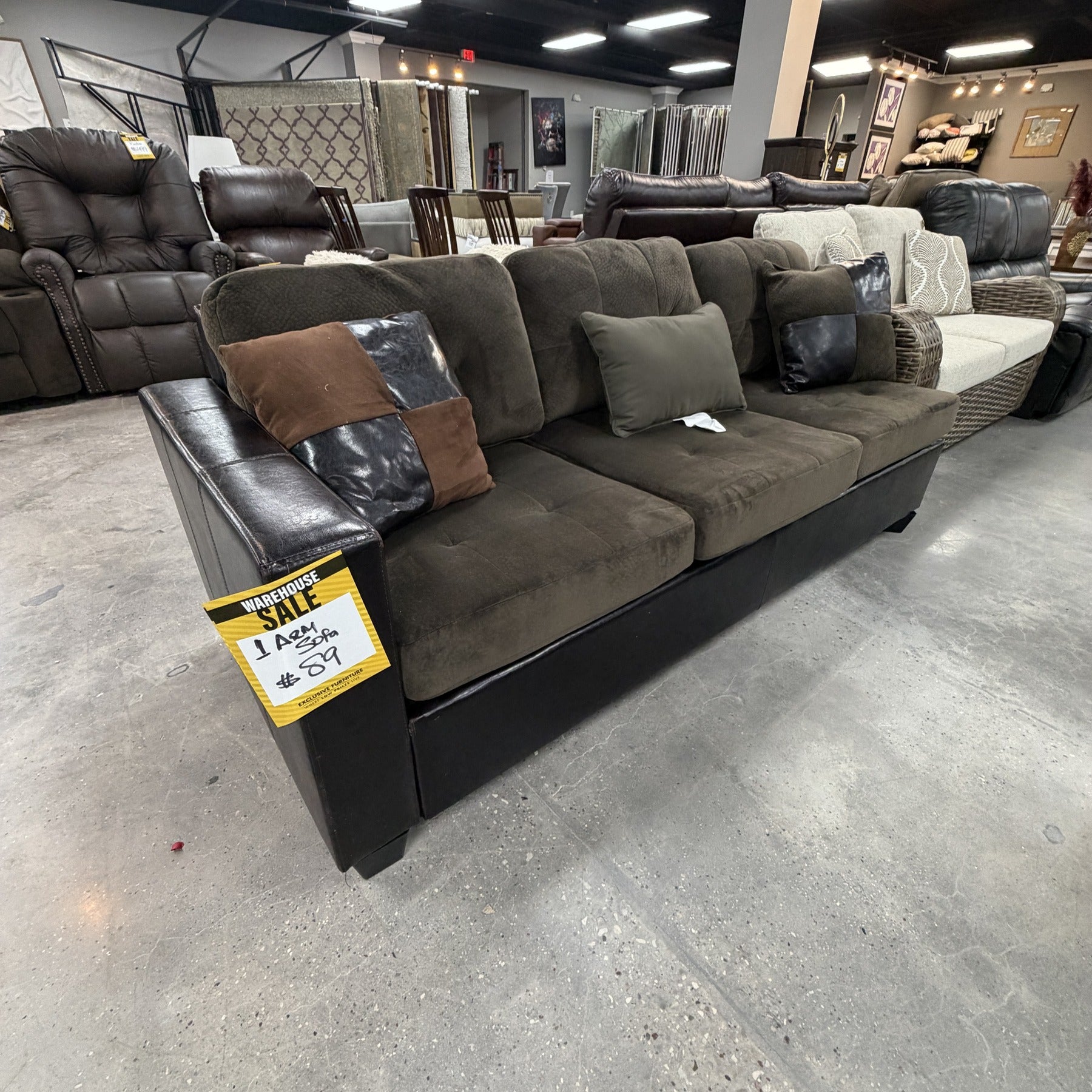 Braxton One Arm Sofa