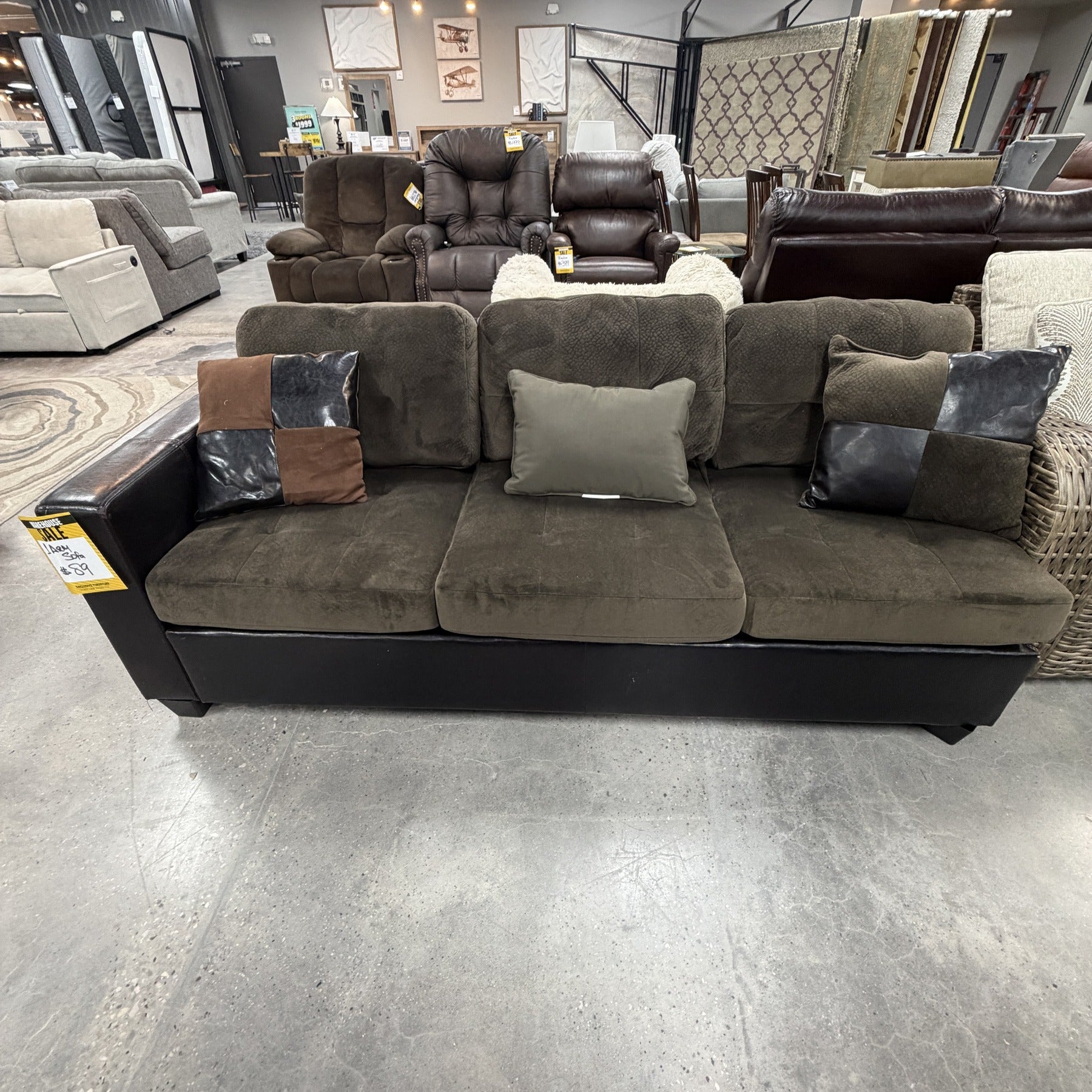 Braxton One Arm Sofa