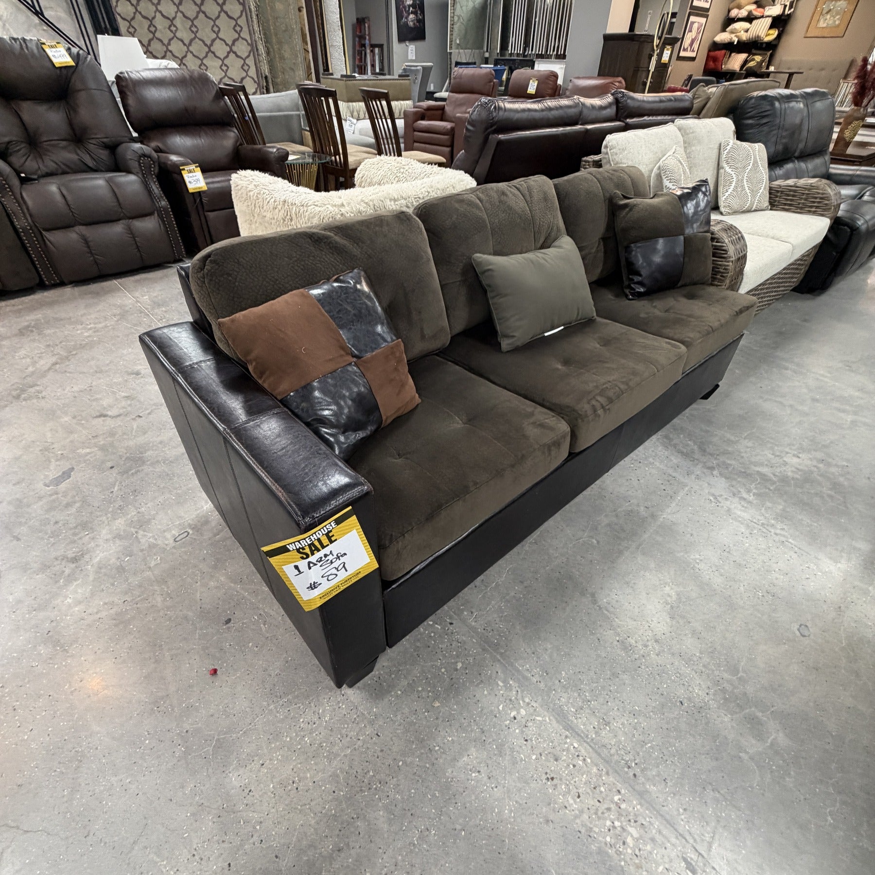Braxton One Arm Sofa