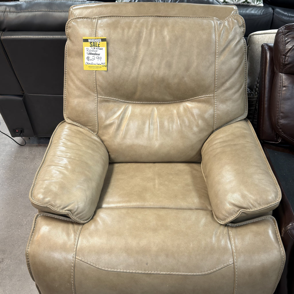 Camel Leather Recliner