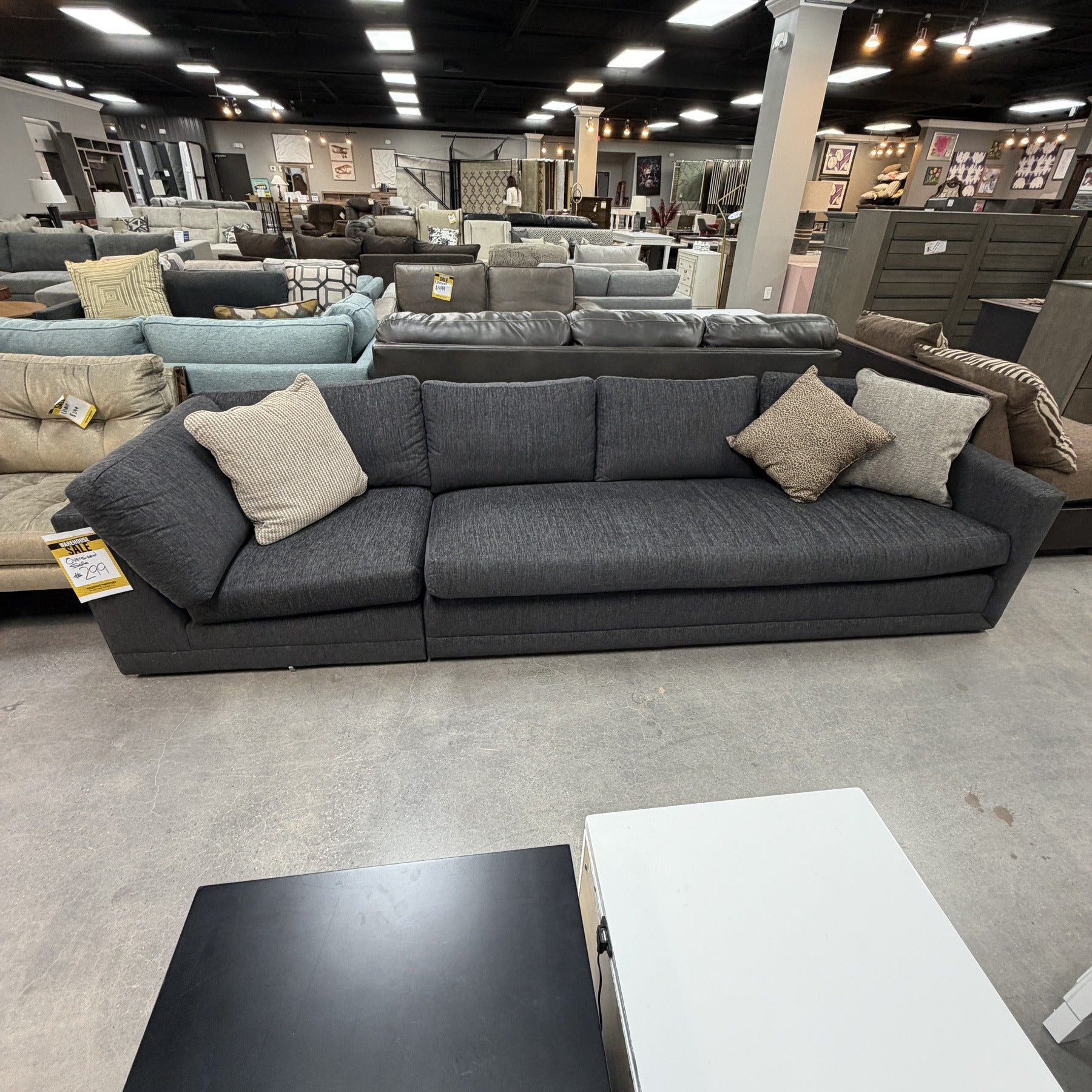 Carbon Ridge Oversized Sofa