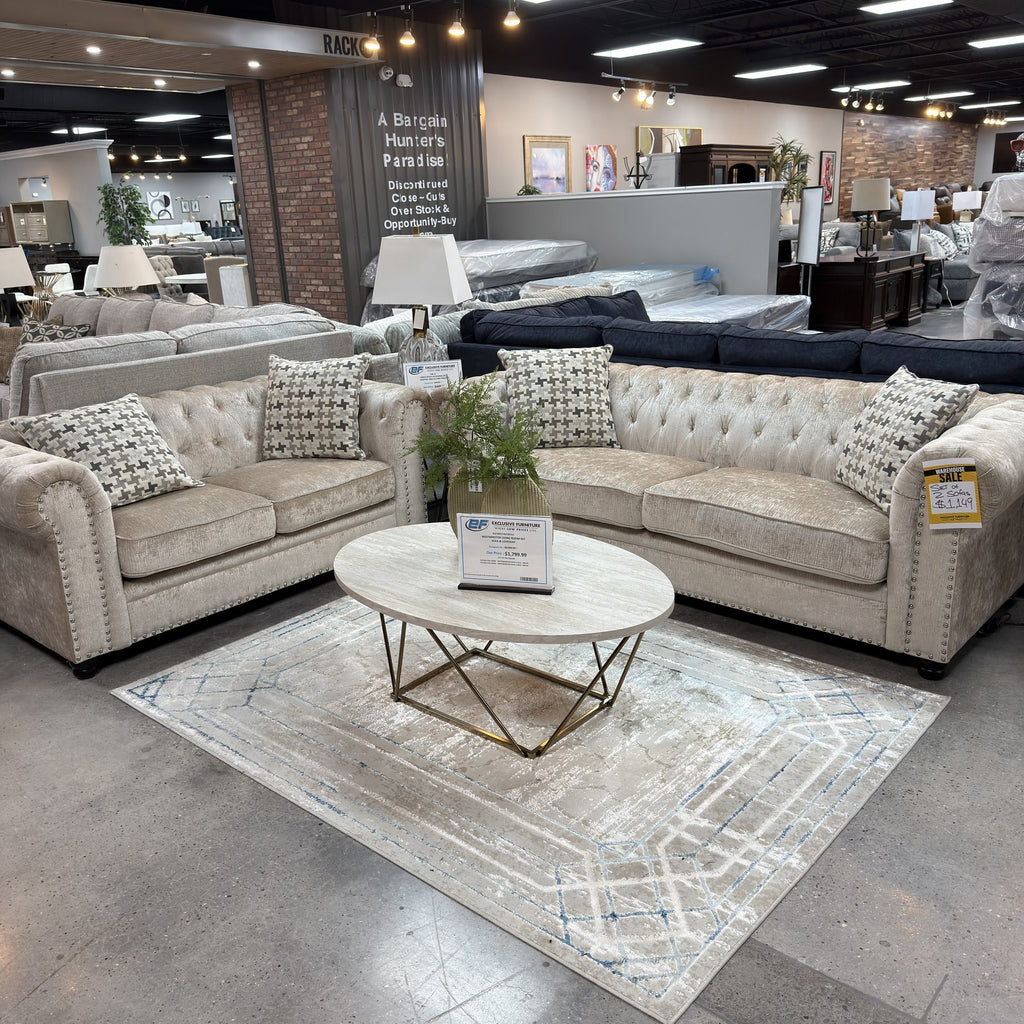 Champagne Manor Sofa & Loveseat