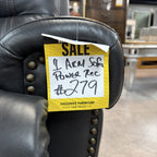 Coal 1 Arm Sofa Power Recliner