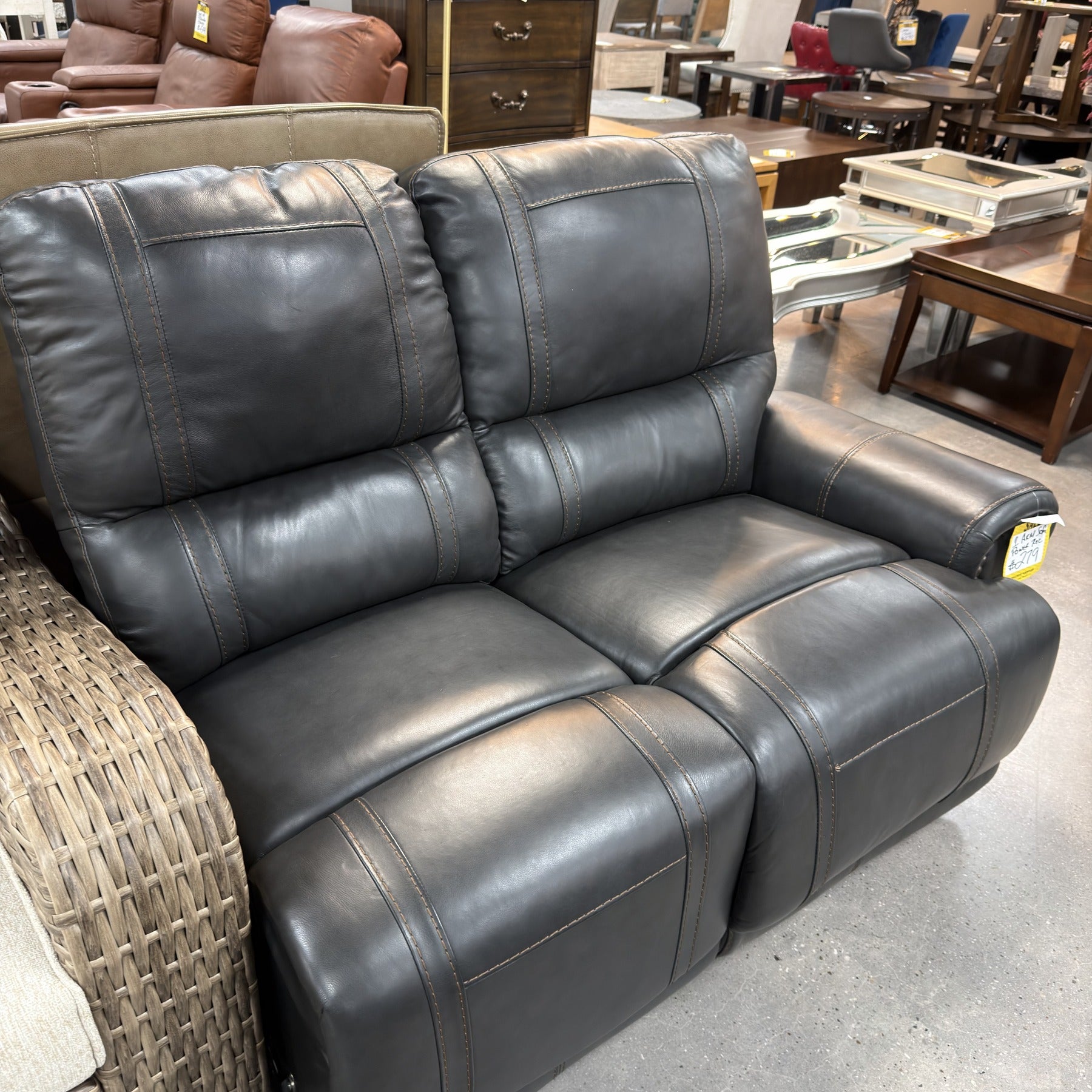 Coal 1 Arm Sofa Power Recliner