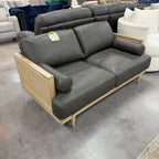 Copenhagen Oak Leather Loveseat