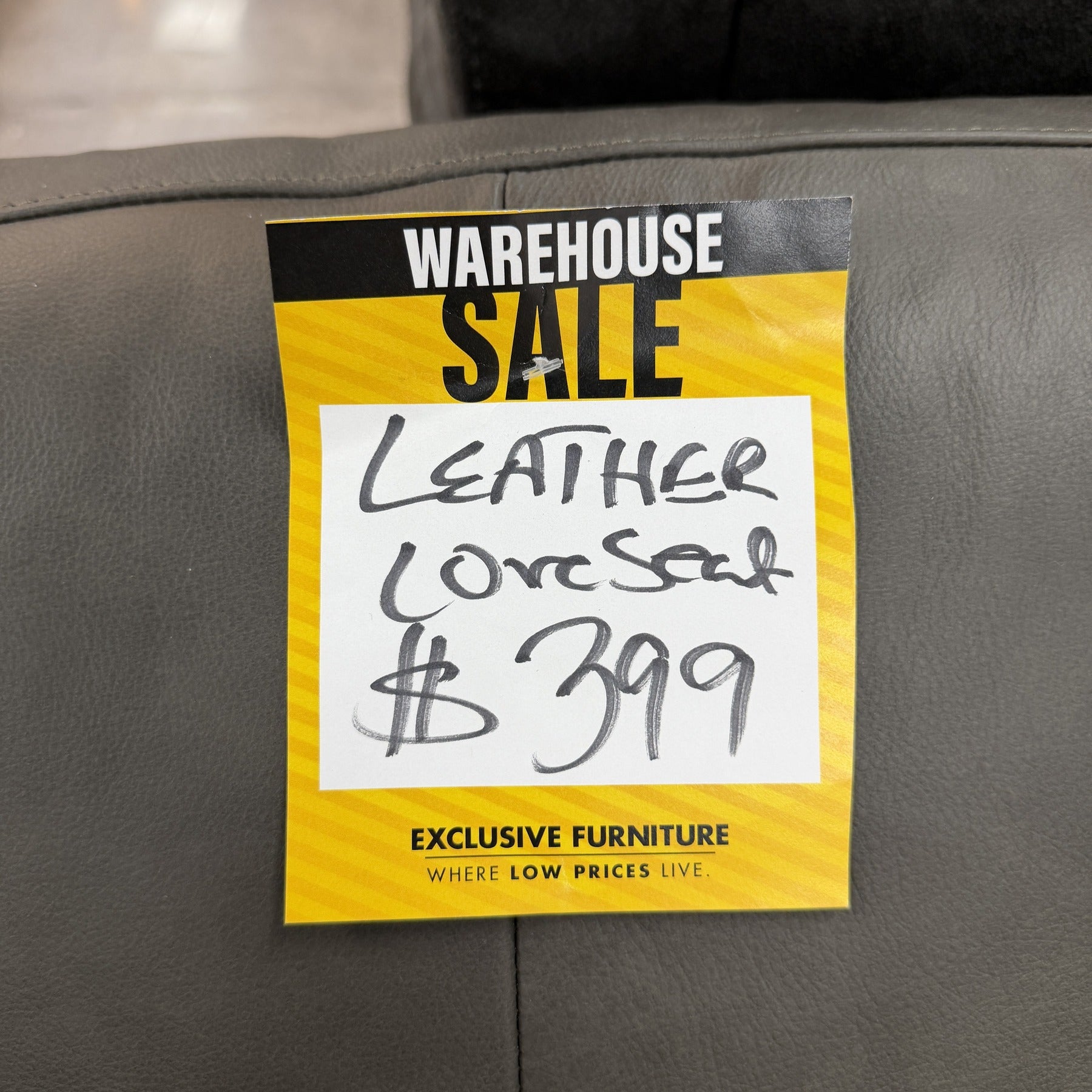 Copenhagen Oak Leather Loveseat