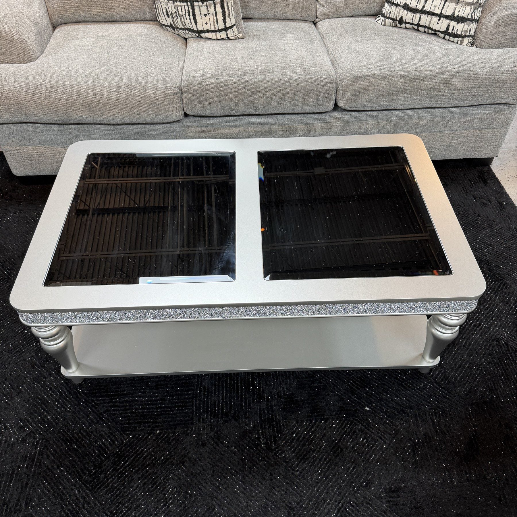 Diamond Luxe Coffee Table + End Table