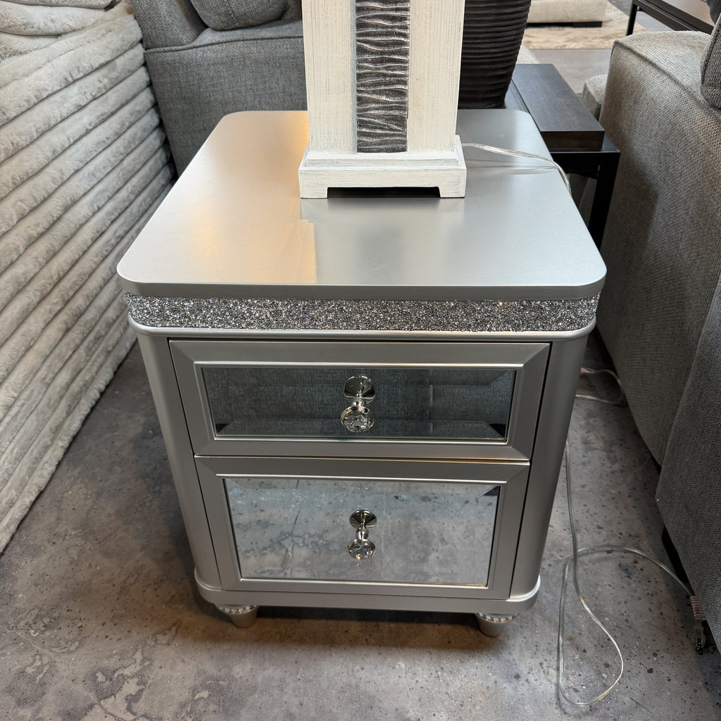 Diamond Luxe Coffee Table + End Table