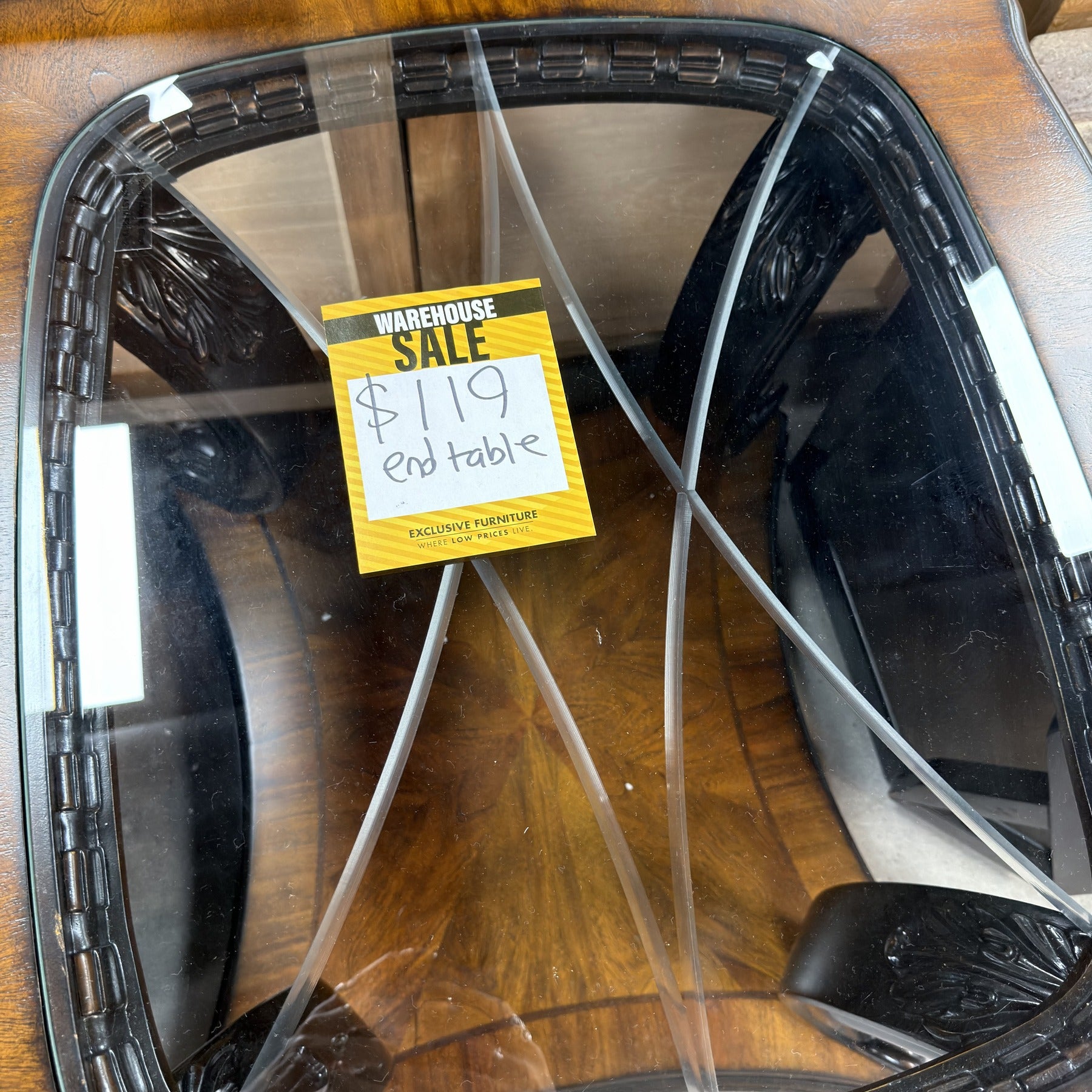Elegant Glass End Table