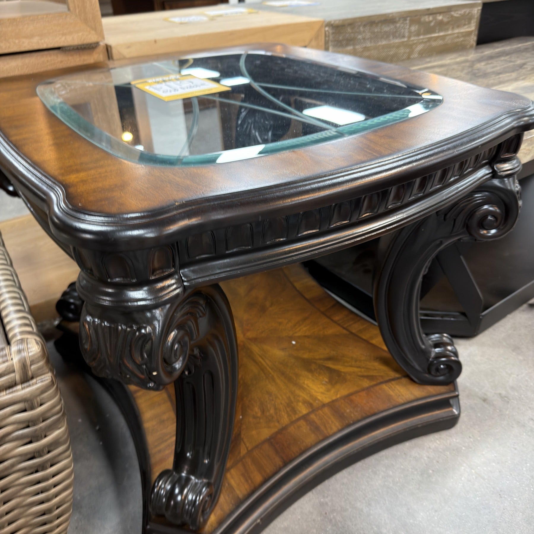 Elegant Glass End Table
