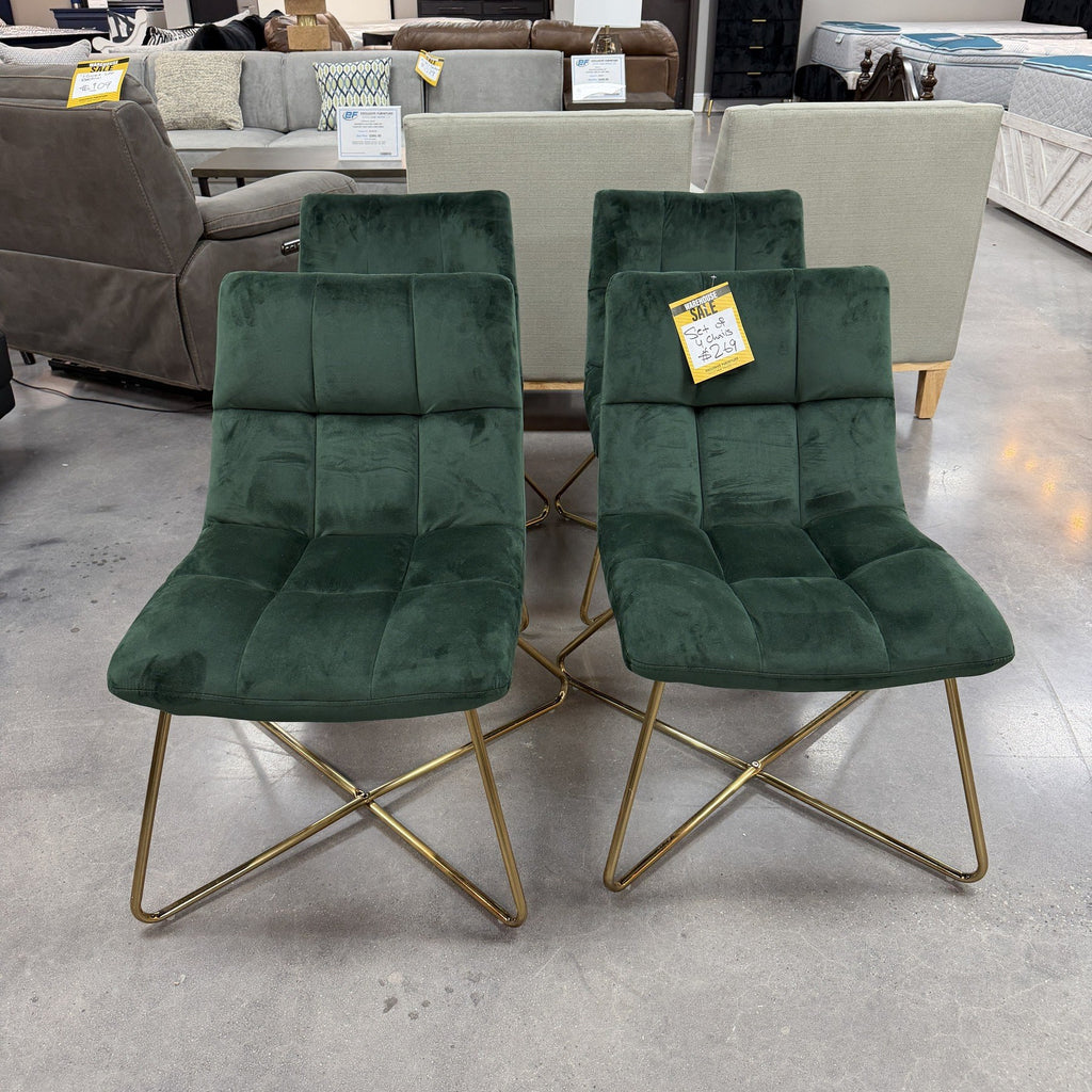 Esmeralda Velvet Accent Chairs