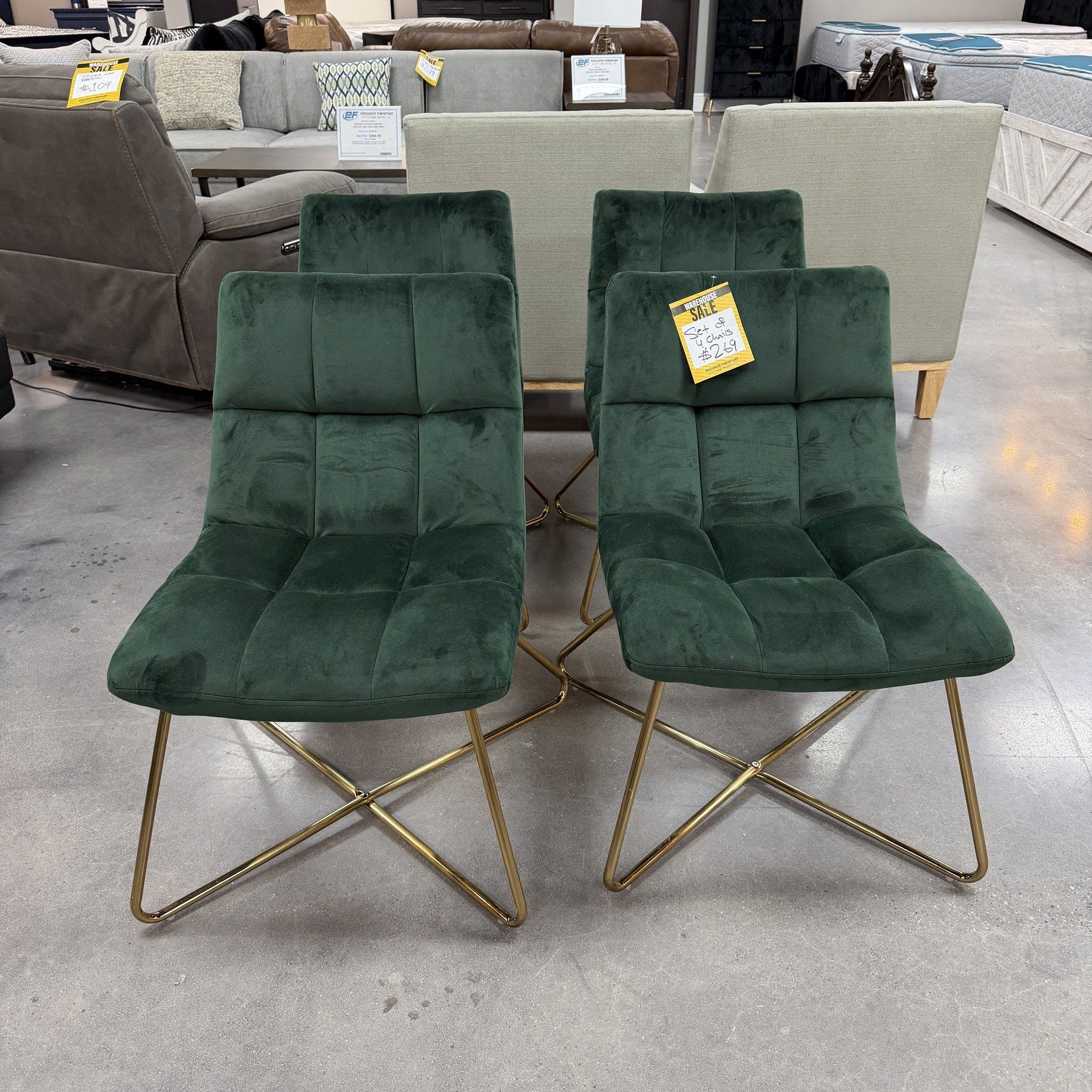 Esmeralda Velvet Accent Chairs
