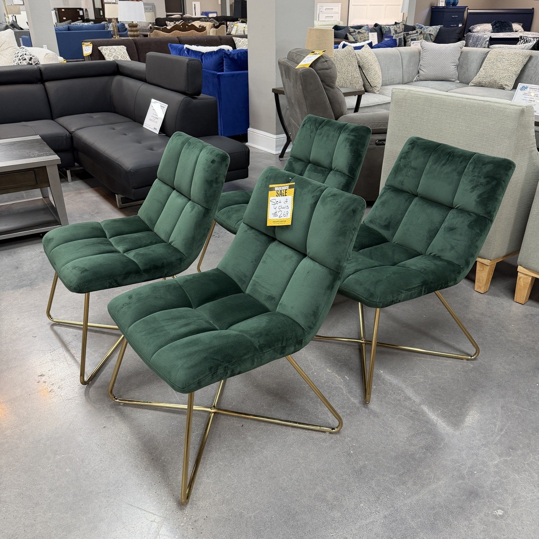 Esmeralda Velvet Accent Chairs