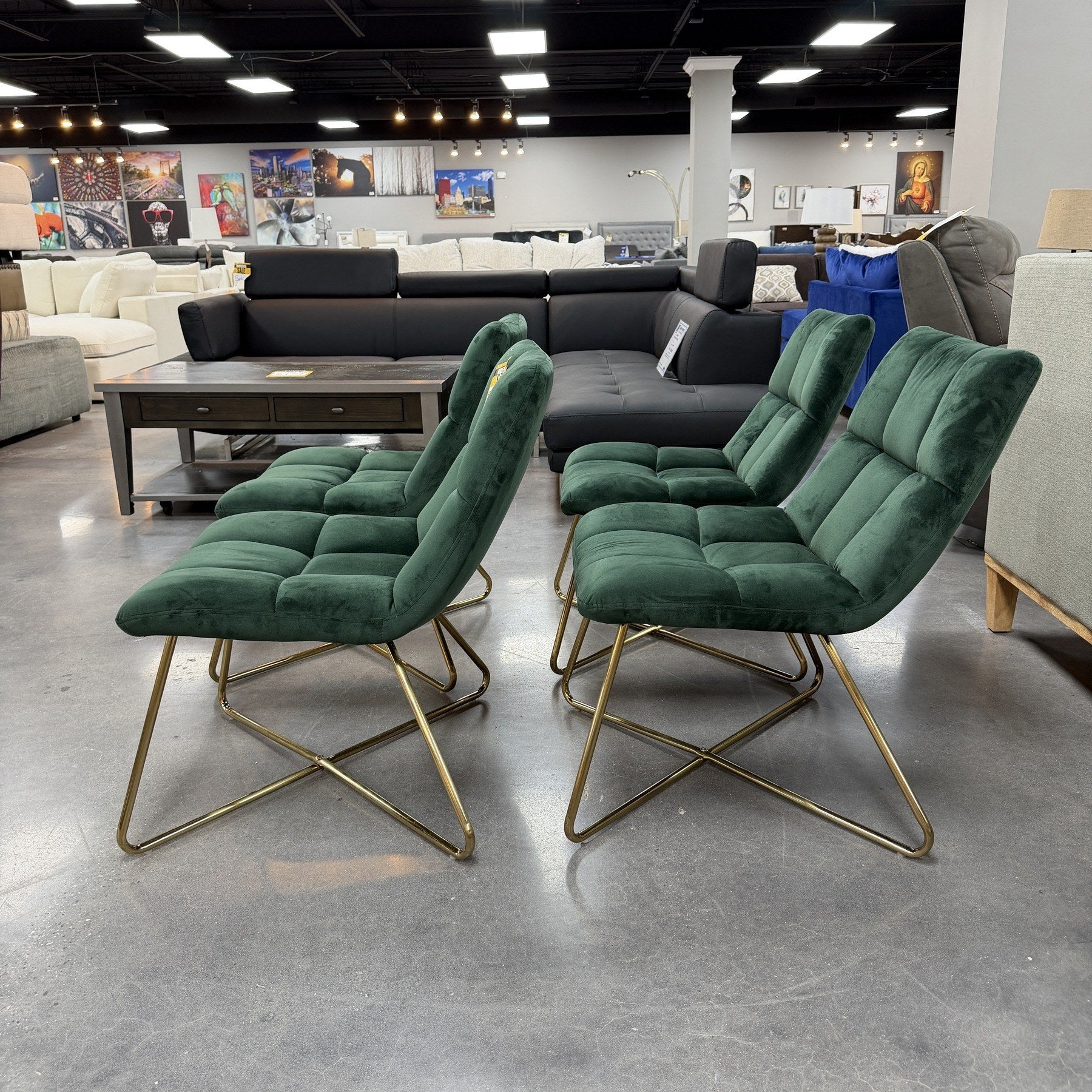 Esmeralda Velvet Accent Chairs