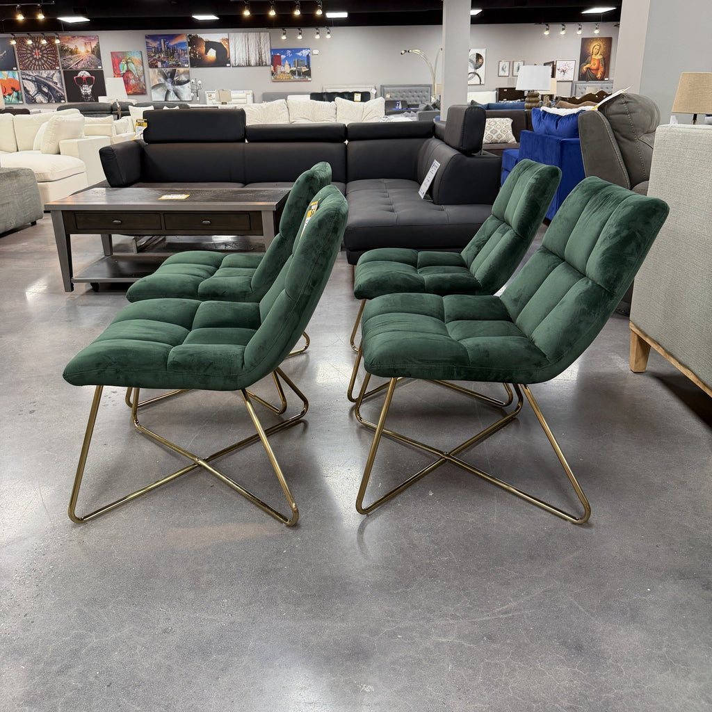 Esmeralda Velvet Accent Chairs