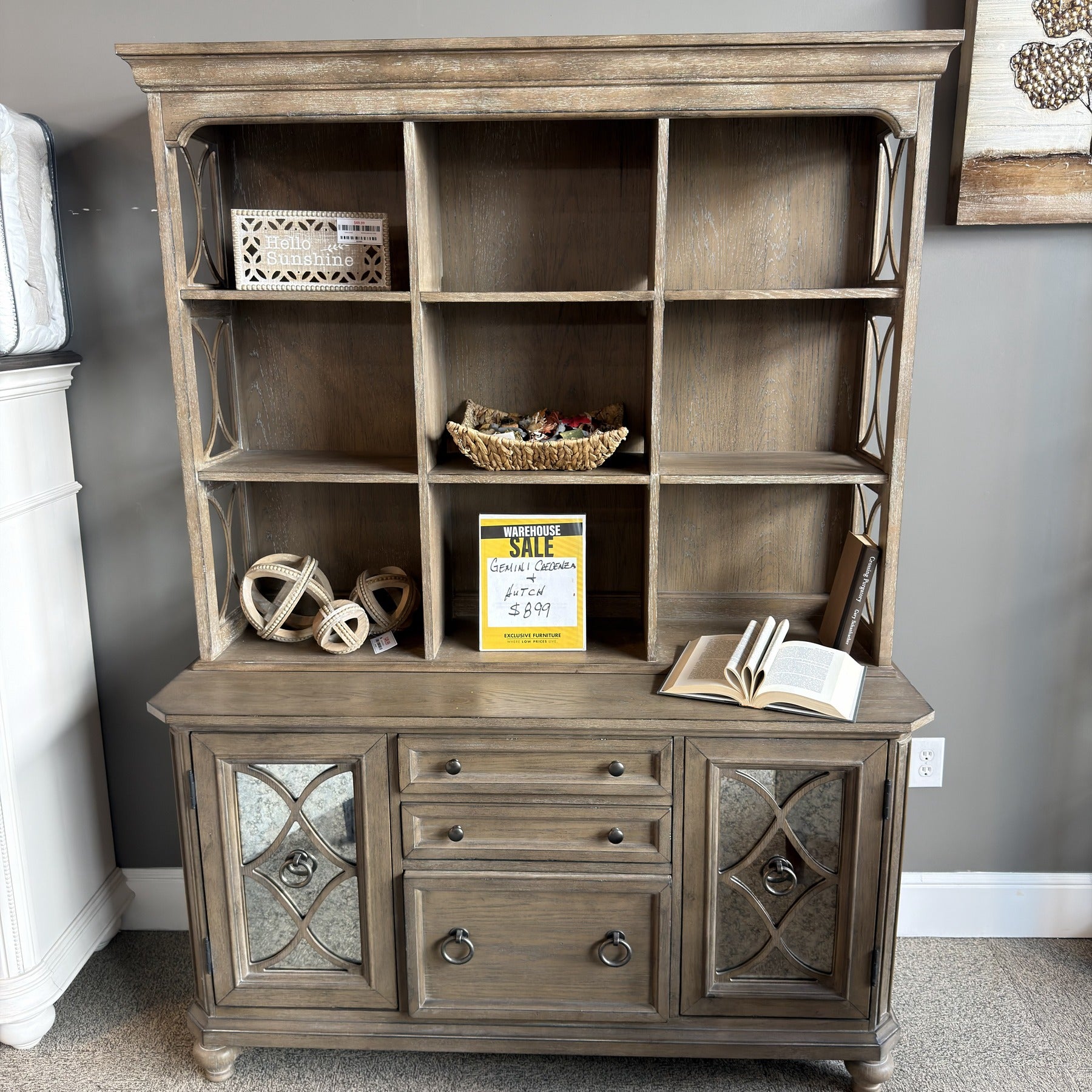 Gemini Credenza & Hutch